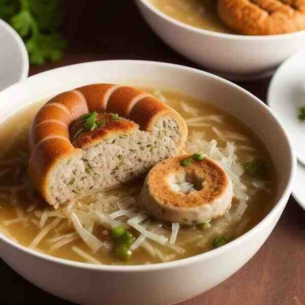 Суп из кислой капусты с сосисками